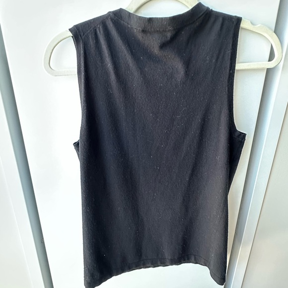 Saks Fifth Avenue Black Sleeveless Knitwear Top (Size S/P) - Picture 1 of 4
